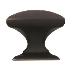 Amerock Candler Rectangle Cabinet Knob 1-1/4 in. D 1-1/8 in. Oil Rubbed Bronze 5 pk