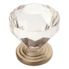 Amerock Traditional Classics Cabinet Knob 1-1/4 in. D 1-3/8 in. Satin Nickel 1 pk