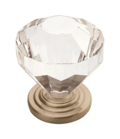Amerock Traditional Classics Cabinet Knob 1-1/4 in. D 1-3/8 in. Satin Nickel 1 pk