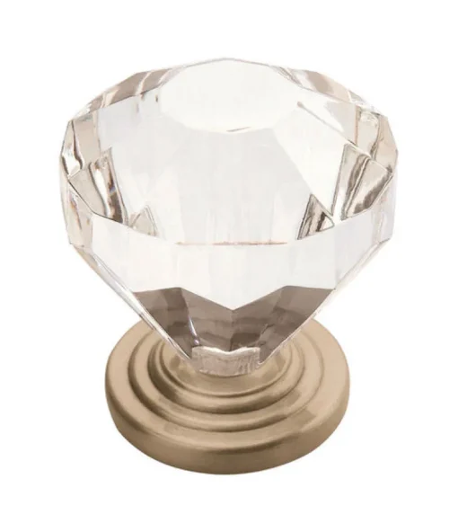 Amerock Traditional Classics Cabinet Knob 1-1/4 in. D 1-3/8 in. Satin Nickel 1 pk