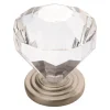 Amerock Traditional Classics Round Furniture Knob 1-1/4 in. D 1-1/5 in. Satin Nickel 5 pk