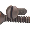Amertac No. 6 X 3/4 in. L Slotted Oval Head Standard Wallplate Screws