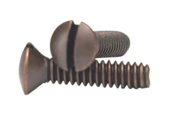 Amertac No. 6 X 3/4 in. L Slotted Oval Head Standard Wallplate Screws