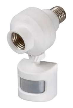 Amertac White Motion Activated Security Light Control 1 pk