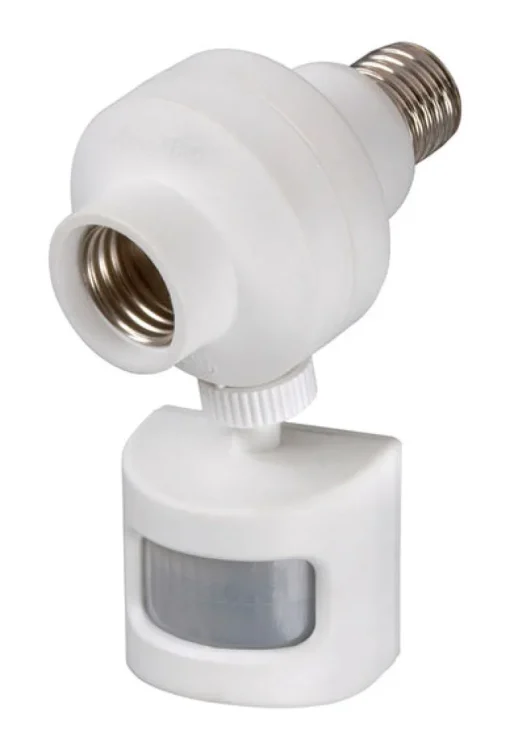 Amertac White Motion Activated Security Light Control 1 pk