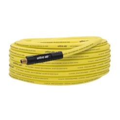 Amflo Ultra Air 100 ft. L X 3/8 in. D Rubber/PVC Hybrid Air Hose 300 psi Yellow
