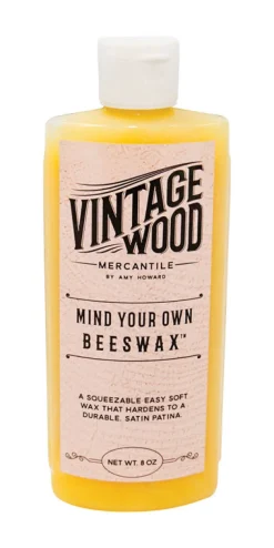 Amy Howard at Home Vintage Wood Mercantile Satin White Mind Your Own Beeswax 8 oz