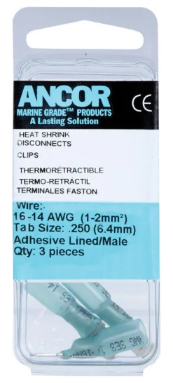 Ancor-Marinco Terminal Male Heat Shrink Disconnect Copper