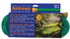 Andrews Vinyl Green 30 PSI Repairable Gentle Soaker 1 Dia. in. x 100 L ft.