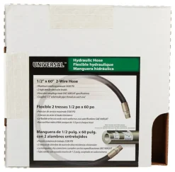 Apache 0.5 in. D X 60 in. L 3500 psi Rubber 2-Wire Hydraulic Hose
