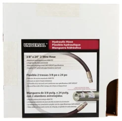 Apache 0.4 in. D X 24 in. L 4000 psi Rubber 2-Wire Hydraulic Hose