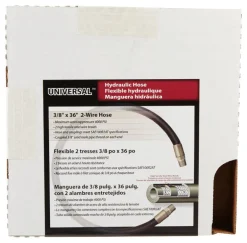 Apache 0.4 in. D X 36 in. L 4000 psi Rubber 2-Wire Hydraulic Hose