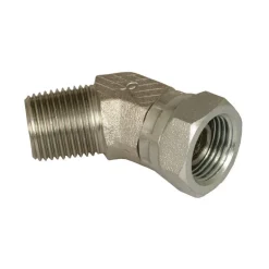 Apache Steel 3/8 in. D X 3/8 in. D Hydraulic Adapter 1 pk