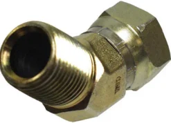 Apache Steel 3/8 in. D X 3/8 in. D Hydraulic Adapter 1 pk