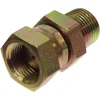Apache Steel 3/8 in. D X 3/8 in. D Hydraulic Adapter 1 pk