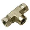 Apache Steel 1/2 in. D X 1/2 in. D T-Hydraulic Adapter 1 pk