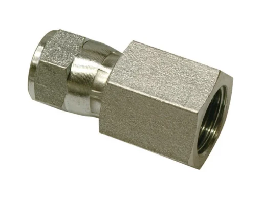 Apache Steel 1/2 in. D X 1/2 in. D Hydraulic Adapter 1 pk