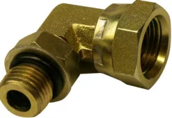 Apache Steel 3/8 in. D X 3/8 in. D Hydraulic Adapter 1 pk