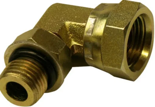 Apache Steel 3/8 in. D X 3/8 in. D Hydraulic Adapter 1 pk