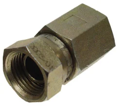 Apache Steel 1/4 in. D X 1/4 in. D Hydraulic Adapter 1 pk
