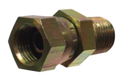 Apache Steel 3/8 in. D X 3/8 in. D Hydraulic Adapter 1 pk