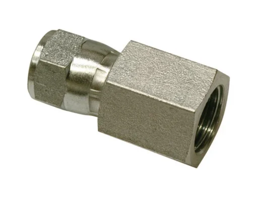Apache Steel 1/2 in. D X 3/8 in. D Hydraulic Adapter 1 pk