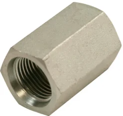 Apache Steel 3/8 in. D X 3/8 in. D Hydraulic Adapter 1 pk