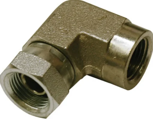Apache Steel 3/8 in. D X 3/8 in. D Hydraulic Adapter 1 pk