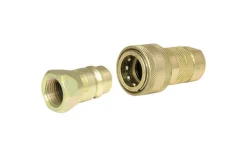Apache Steel 1/2 in. D X 1/2 in. D Hydraulic Coupler 1 pk