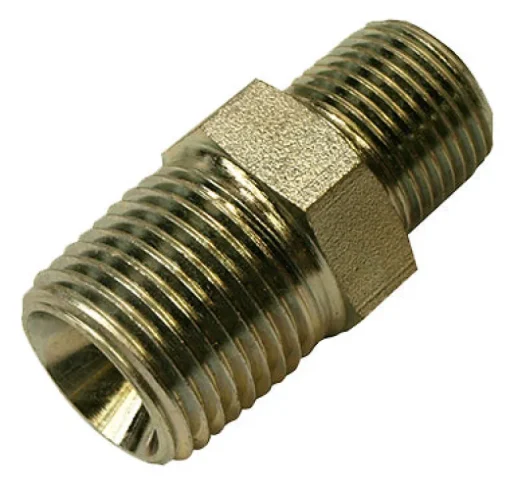 Apache Steel 1/2 in. D X 3/8 in. D Hydraulic Adapter 1 pk