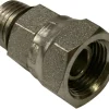 Apache Steel 3/8 in. D X 3/8 in. D Hydraulic Adapter 1 pk