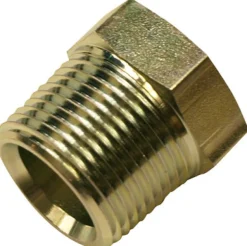 Apache Steel 3/8 in. D X 3/8 in. D Hydraulic Adapter 1 pk