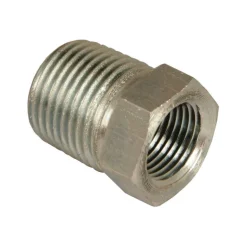 Apache Steel 3/8 in. D X 3/8 in. D Hydraulic Adapter 1 pk