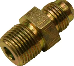 Apache Steel 3/8 in. D X 3/8 in. D Hydraulic Adapter 1 pk