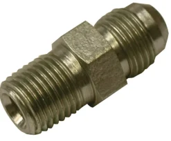 Apache Steel 3/8 in. D X 3/8 in. D Hydraulic Adapter 1 pk
