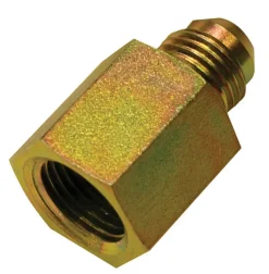 Apache Steel 3/8 in. D X 3/8 in. D Hydraulic Adapter 1 pk