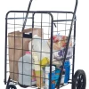 Apex 40-9/16 in. H x 24-13/16 in. W x 21-1/2 in. L Black Collapsible Shopping Cart (Pack of 2)