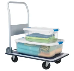 Apex 300 lb. Capacity White Steel 4-Wheel Utility Cart