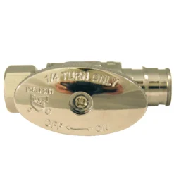Apollo PEX A 1/2 in. Barb in to X 3/8 in. Compression Chrome Plated Straight Stop Valve