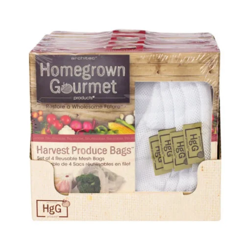 Architec Homegrown Gourmet White Nylon Reusable Produce Bag XL Capacity
