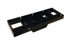 Architectural Mailboxes Black Polymer Mailbox Mounting Board .15 Ga. 17 in. L