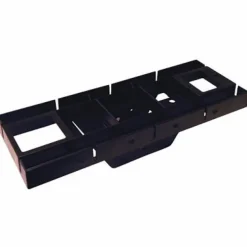Architectural Mailboxes Black Polymer Mailbox Mounting Board .15 Ga. 17 in. L