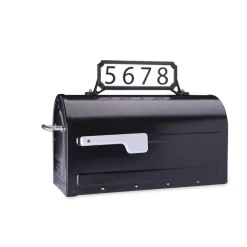 Architectural Mailboxes Black Plastic Manhattan Mailbox Name/Address Kit