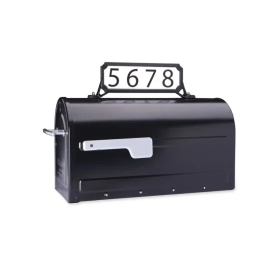 Architectural Mailboxes Black Plastic Manhattan Mailbox Name/Address Kit