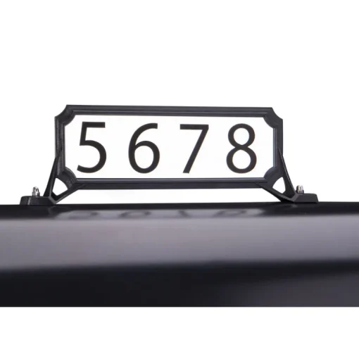 Architectural Mailboxes Black Plastic Manhattan Mailbox Name/Address Kit