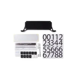Architectural Mailboxes Black Plastic Manhattan Mailbox Name/Address Kit