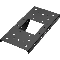 Architectural Mailboxes Black Galvanized Steel Mailbox Mounting Plate 12 L x 2 H x 6 W x 12 D in.