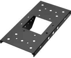 Architectural Mailboxes Black Galvanized Steel Mailbox Mounting Plate 12 L x 2 H x 6 W x 12 D in.