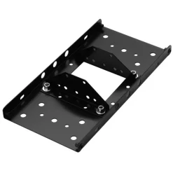 Architectural Mailboxes Black Galvanized Steel Mailbox Mounting Plate 12 L x 2 H x 6 W x 12 D in.