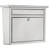 Architectural Mailboxes Maya Classic Stainless Steel Wall Mount Silver Mailbox